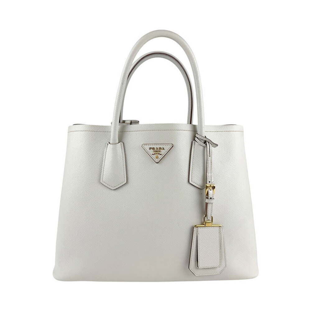 Prada Saffiano Leather Double Bag textured leather